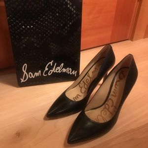 Sam Edelman Black Leather Pumps